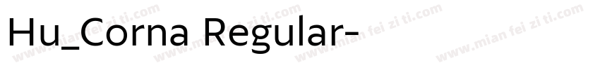 Hu_Corna Regular字体转换